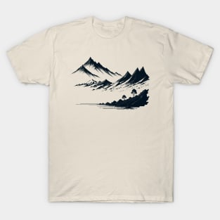 Minimalist mountainscape T-Shirt